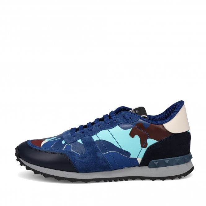 Light Blue Camouflage Rockrunner Sneakers