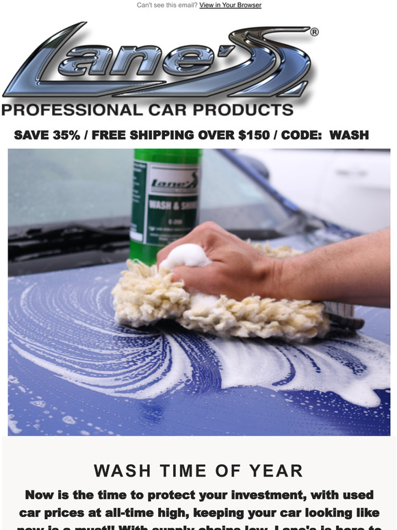 35% OFF LANE'S CAR PRODUCTS