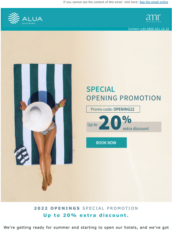  Special hotel opening