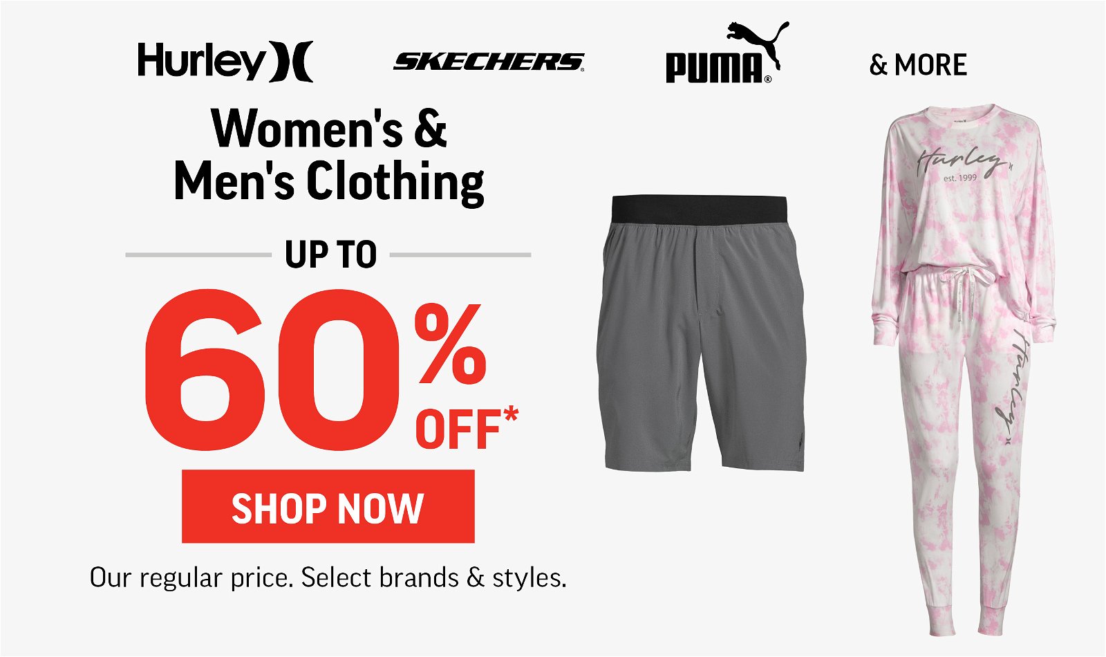 WOMEN'S & MEN'S CLOTHING UP TO 60% OFF