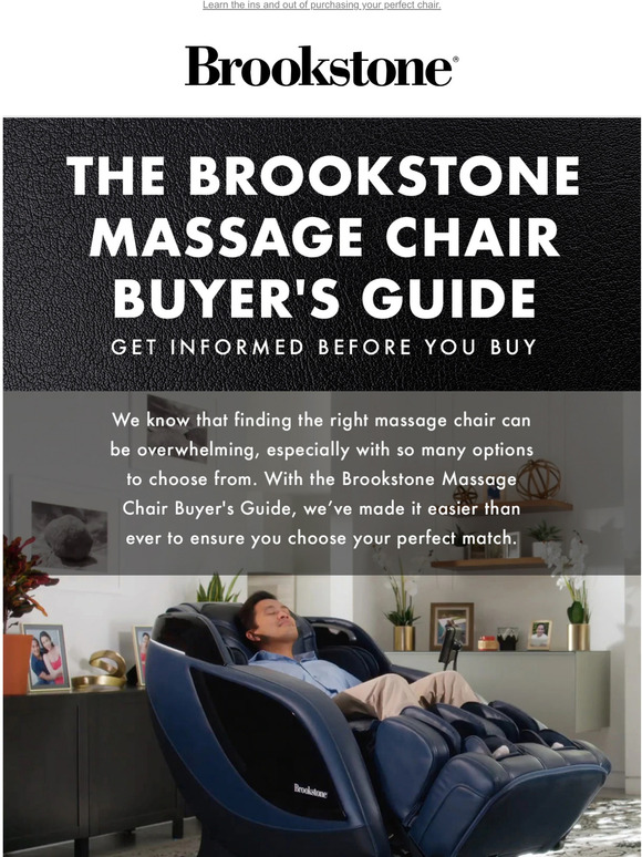Brookstone Its Finally Here The Brookstone Massage Chair Buyer's