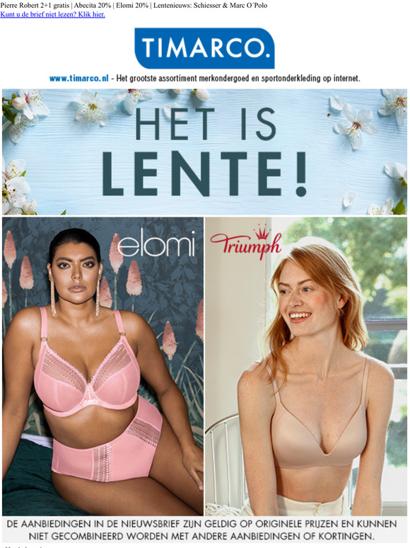 De 20% op Triumph gaat door! | Heerlijk nieuws voor de lente!