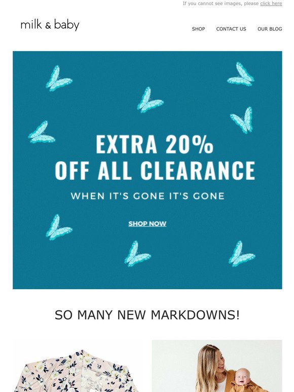 100's of new markdown + extra off clearance 