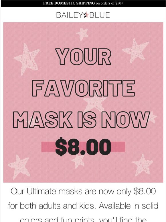 Ultimate price for our Ultimate masks!
