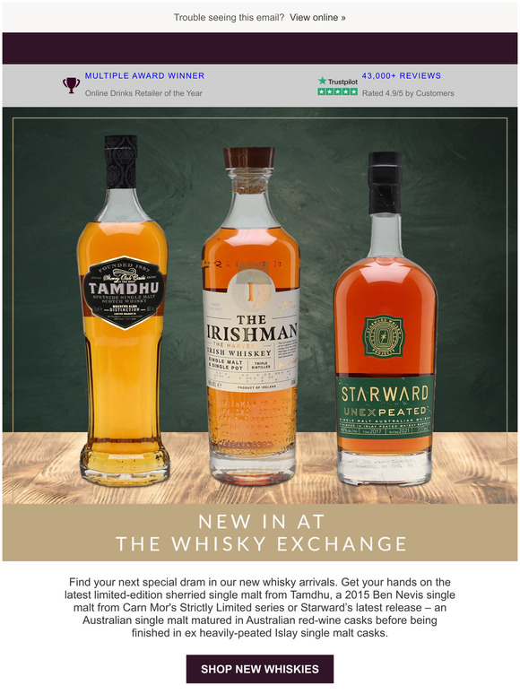 The Whisky Exchange: New In At The Whisky Exchange | Milled