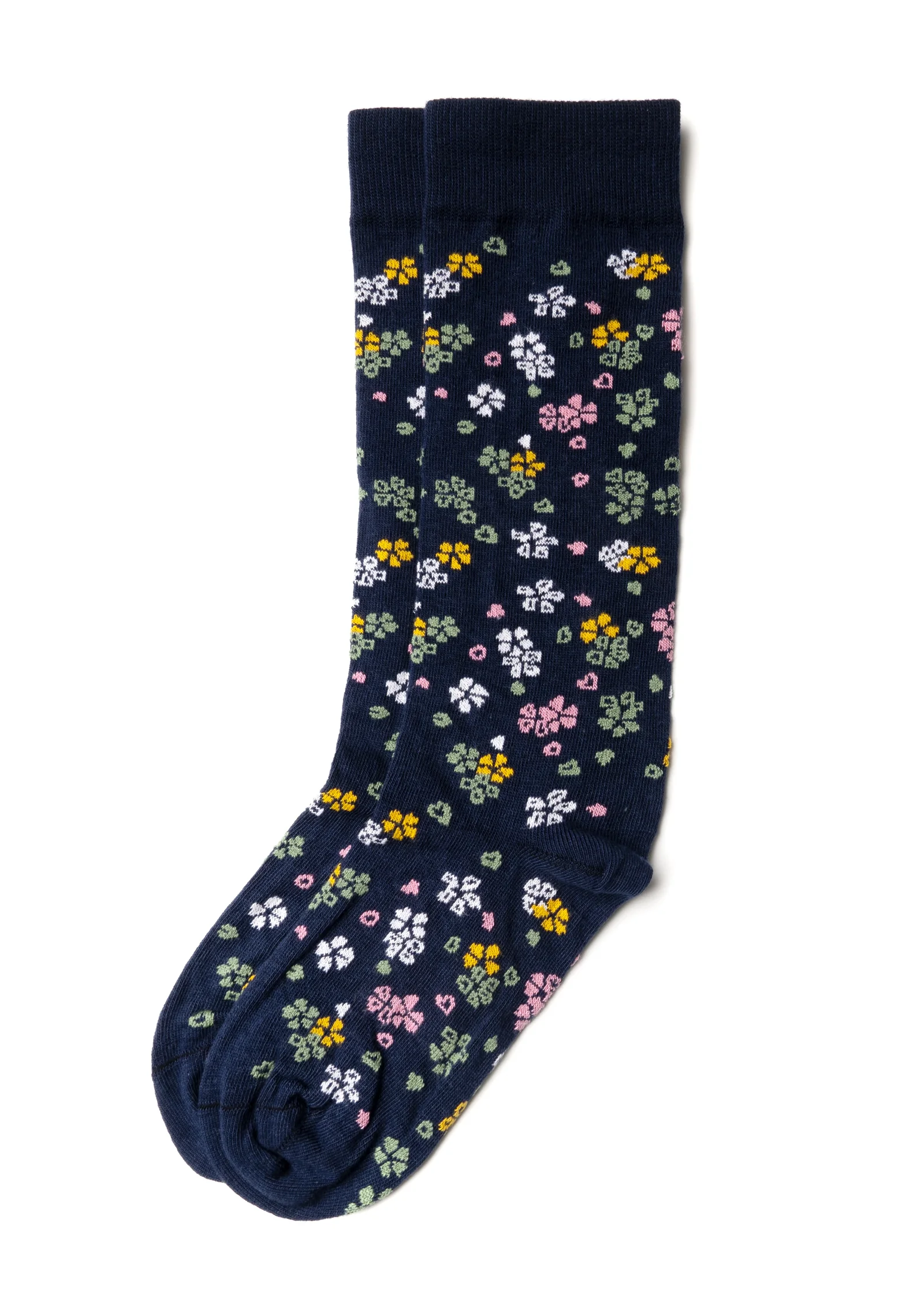 Image of Cotton Floral Crew Sock