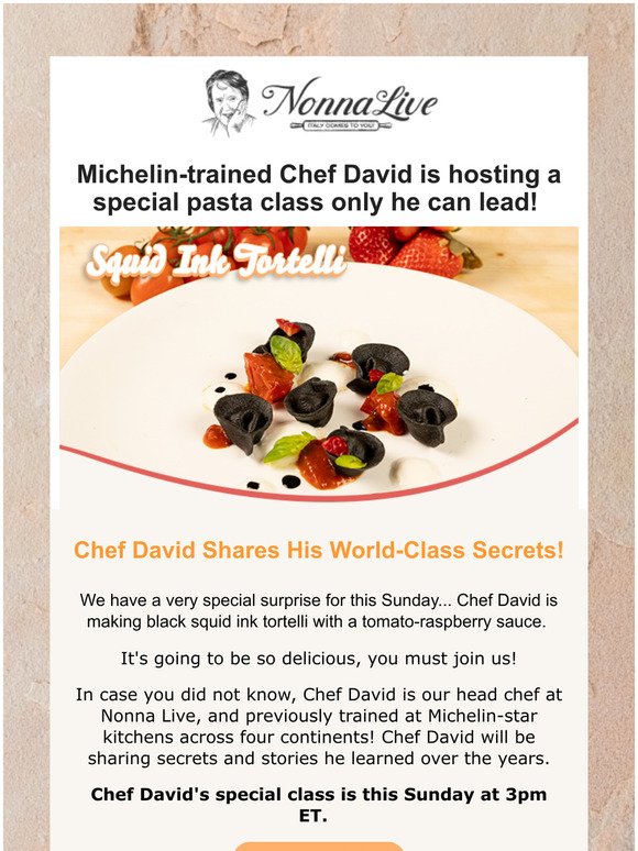 Introducing A Special Class From Our Michelin-Trained Chef