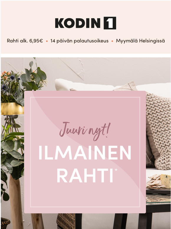 Nyt meill... ILMAINEN RAHTI! 