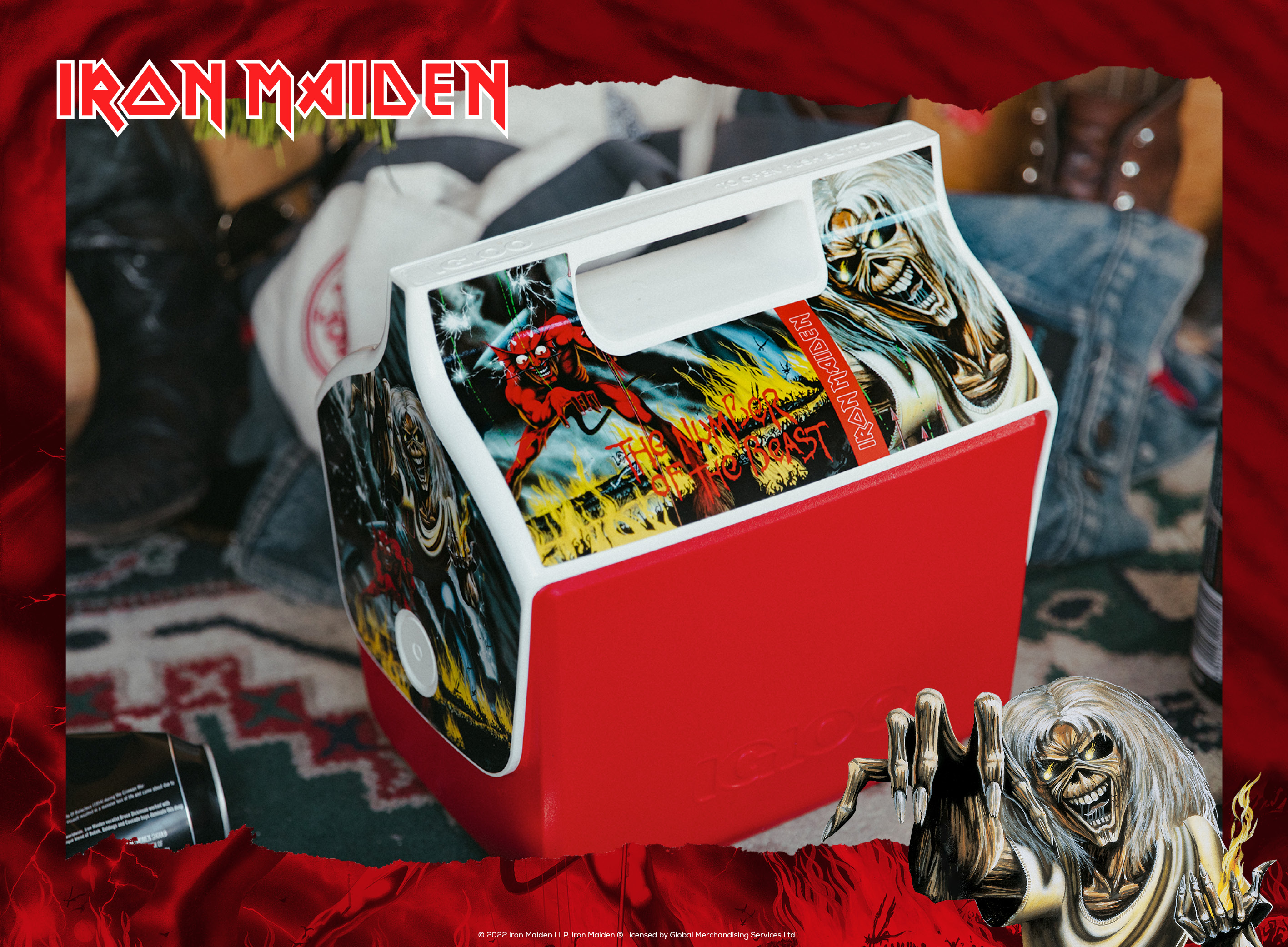 Igloo Coolers Iron Maiden The Number of the Beast Playmate drops today