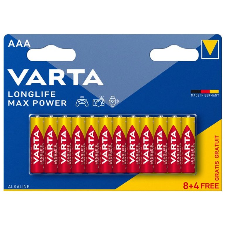Piles alcalines LR3 Longlife Max Power Varta