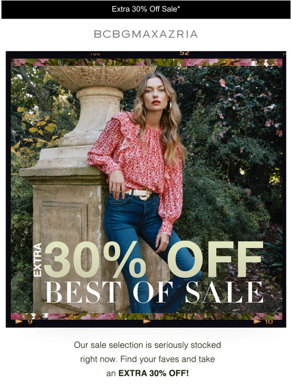 BCBG Email Newsletters Shop Sales, Discounts, and Coupon Codes