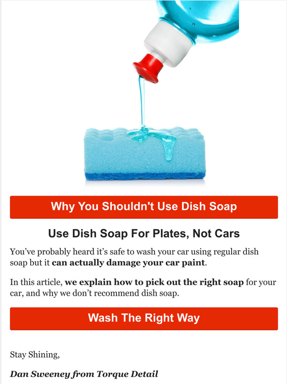 Torque Detail DO NOT use dish soap, here's why.. Milled