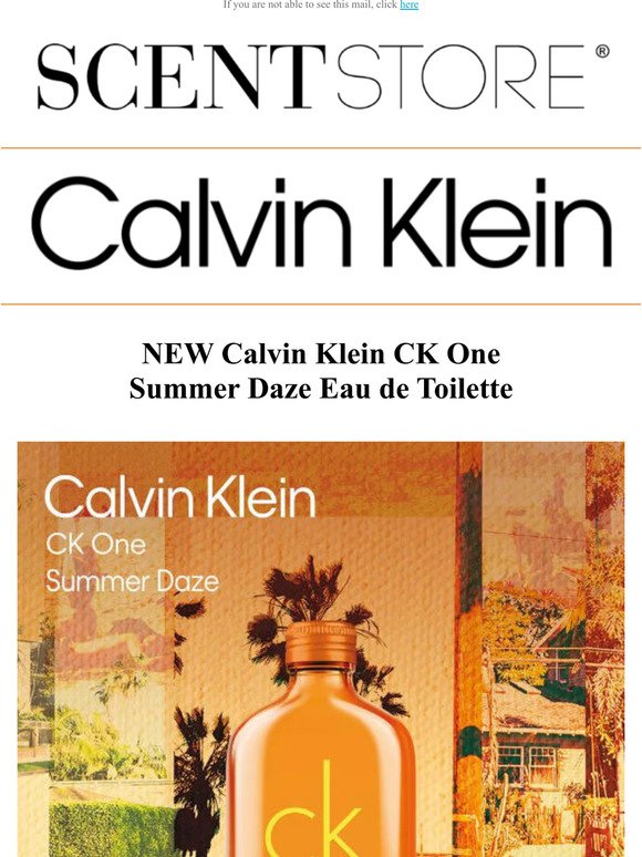 Scentstore: CK One Summer Daze - The NEW release by Calvin Klein | Milled