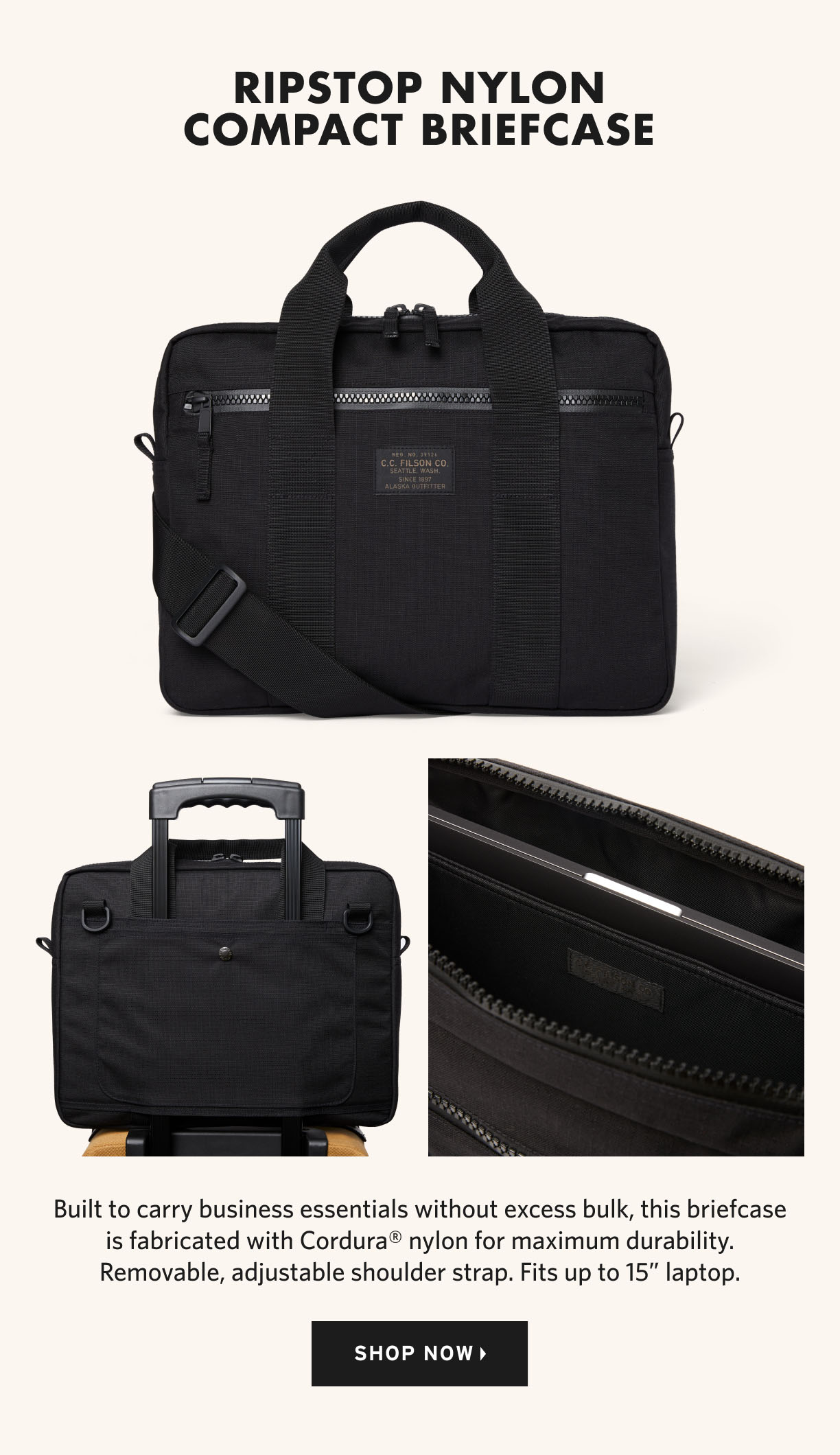 Filson Ripstop Nylon Bags Milled