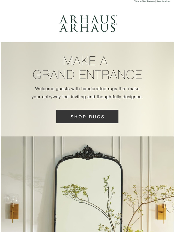 Arhaus Entryway Rugs that Milled