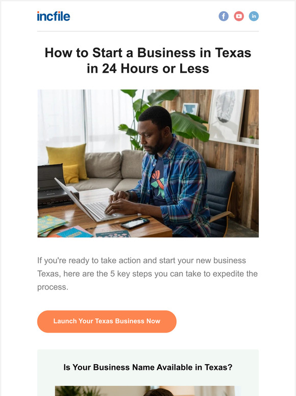 Here's everything you need to start your new business in Texas in 24 hours or less