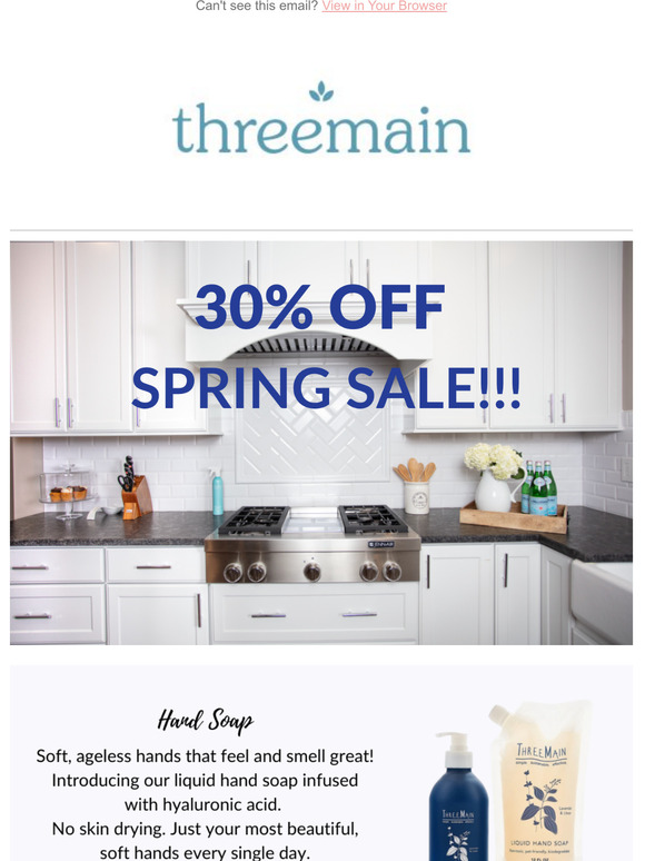 30% OFF!! ONE DAY ONLY SPRING CLEANING SALE!