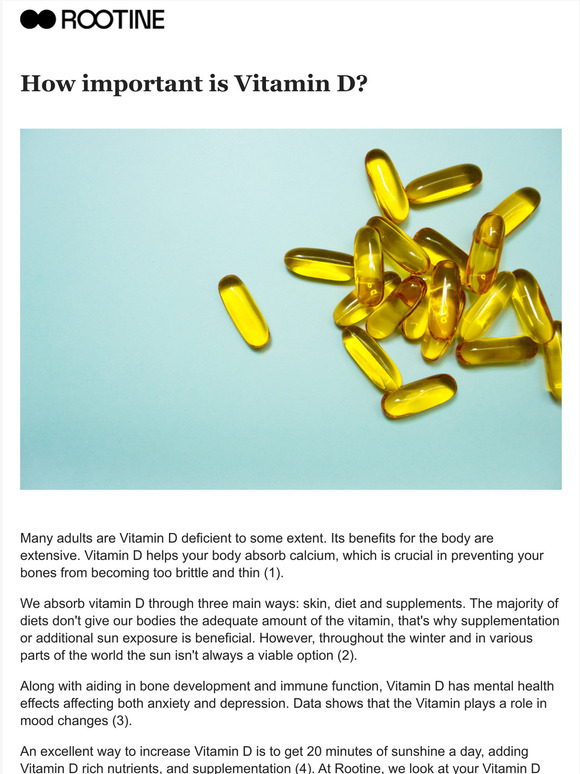 Rootine BENEFITS OF VITAMIN D Milled