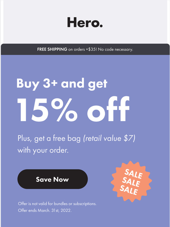 Time to stock up and save!
