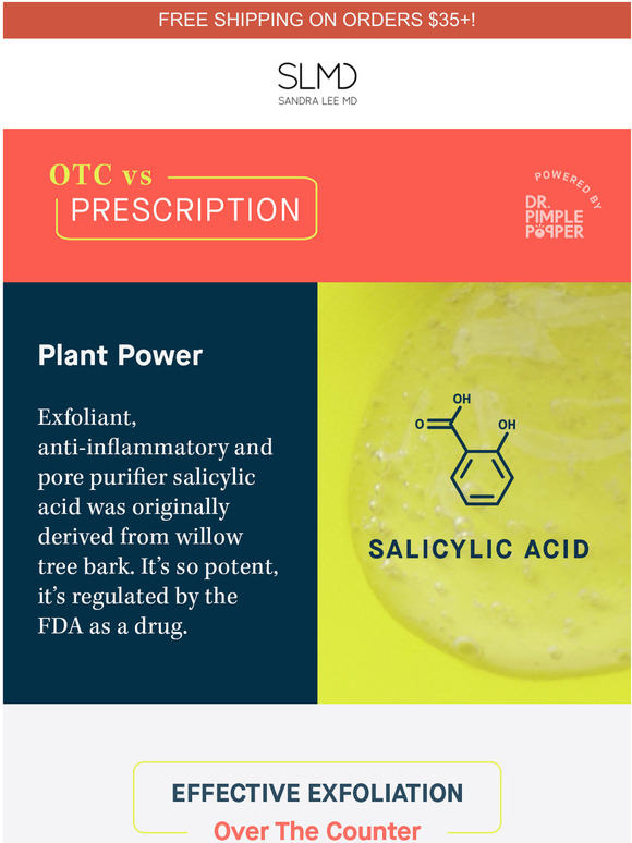 SLMD Skincare Why is salicylic acid FDA regulated? Milled