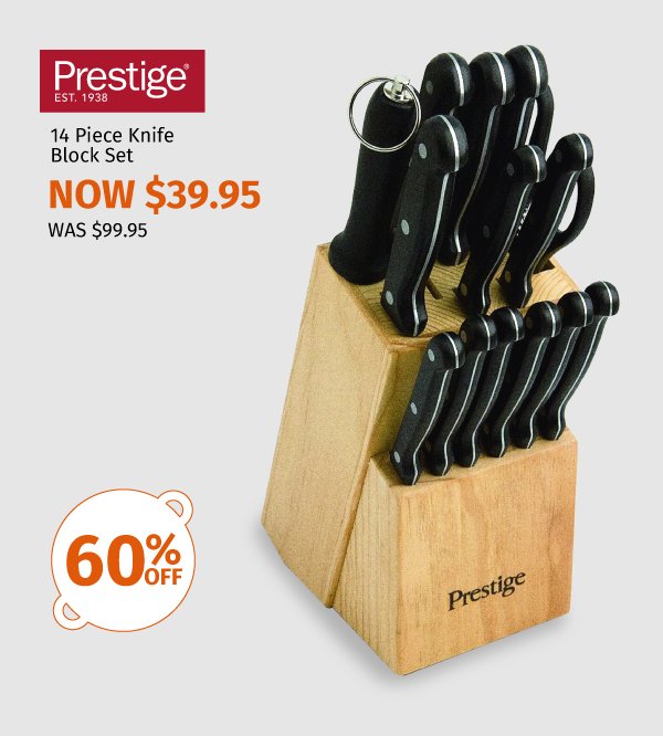 Prestige 14 Piece Knife Block Set