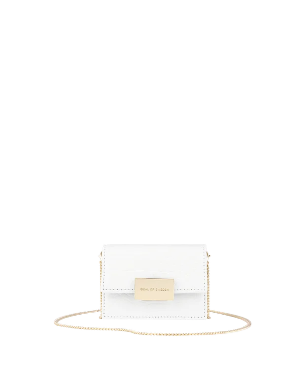 Lilou Wallet Mini Bag White Croco