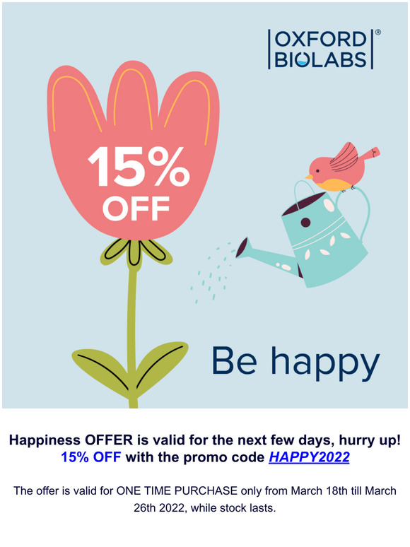 You're one step closer to happiness