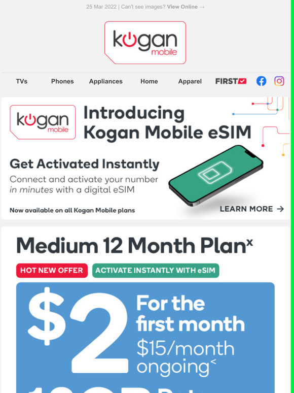 Switch to Kogan Mobile in Minutes! Activate Instantly with eSIM No Wait, No Waste