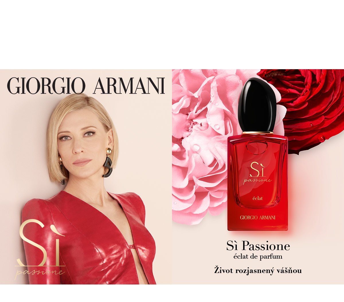 Nakúpte akýkoľvek Armani parfém nad 59 € a vyberte si v košíku 2 z 3 darčekov.