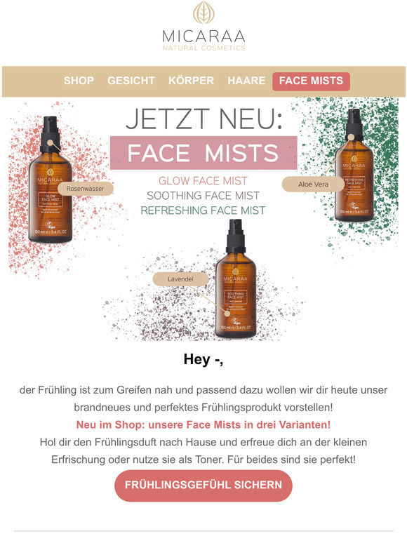 NEU: Dein Frhlingsgefhl mit den neuen Face Mists