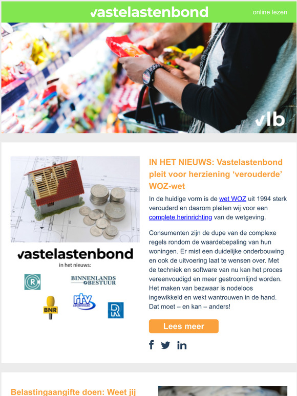 Vastelastenbond pleit voor herziening verouderde WOZ-wet | NIEUWS maart 2022