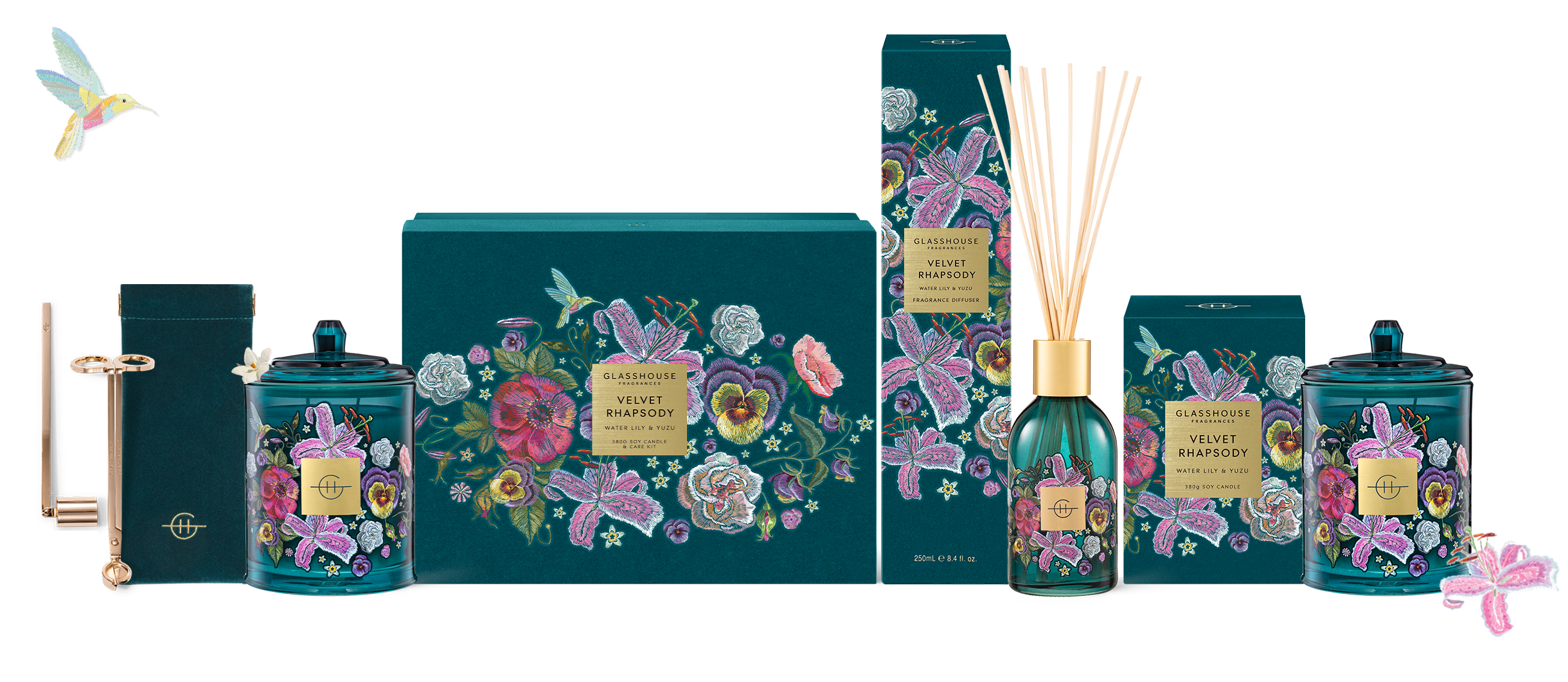 Glasshouse Fragrances NEW Velvet Rhapsody Milled