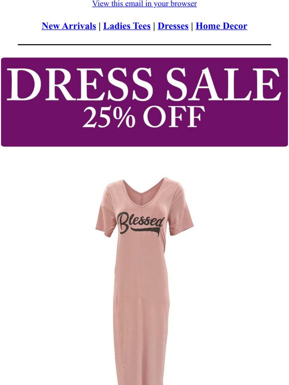 Dress Sale! Just in time for Spring, 25% Off!