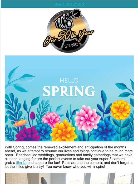 Hello, Spring!  Super 8 News & Feature Projects