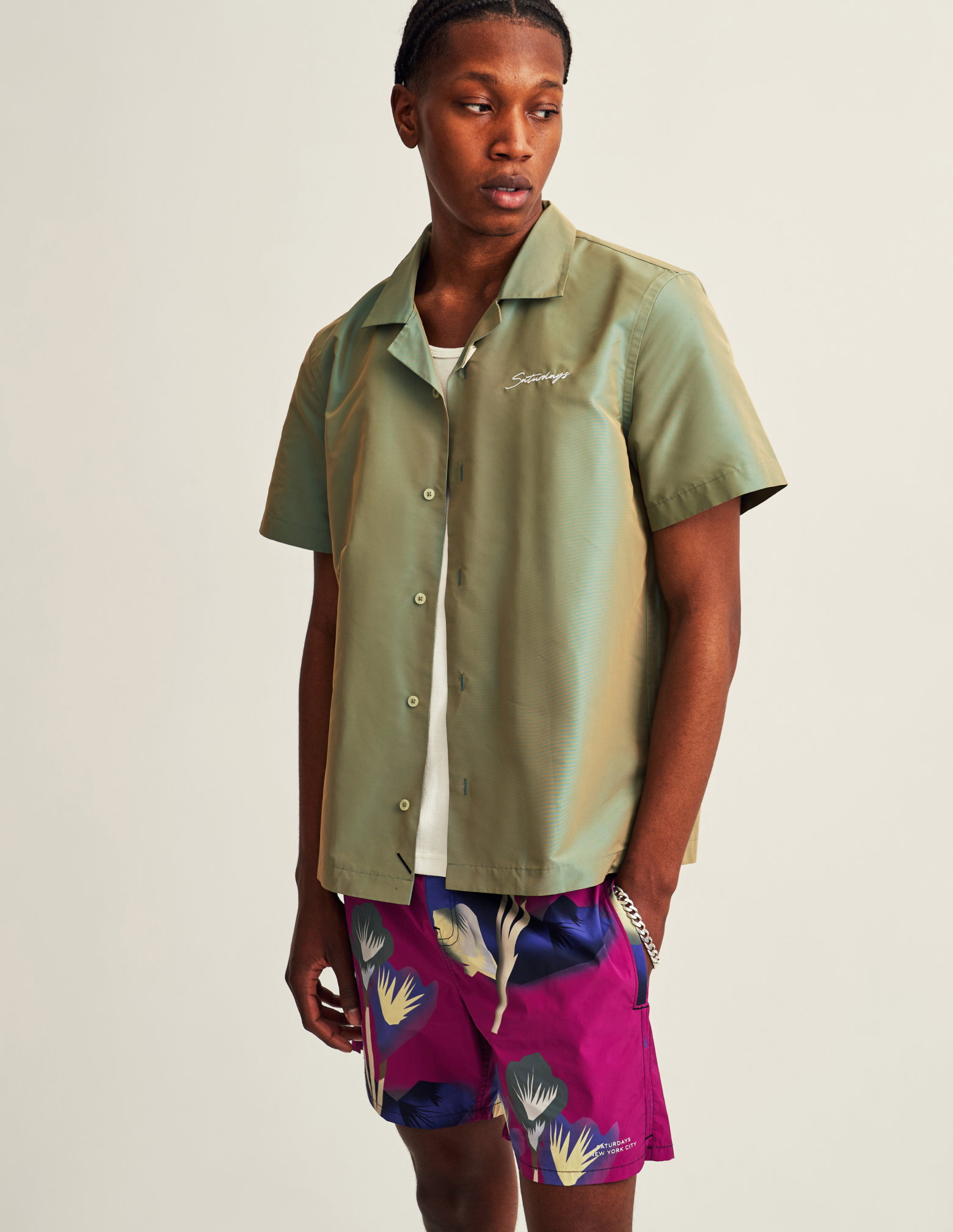 Saturdays NYC Remixes the Camp-Collar Shirt With Iridescent Style - Airows