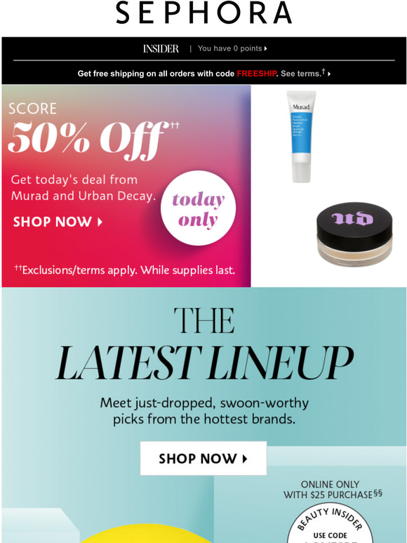 Sephora Email Newsletters Shop Sales, Discounts, and Coupon Codes