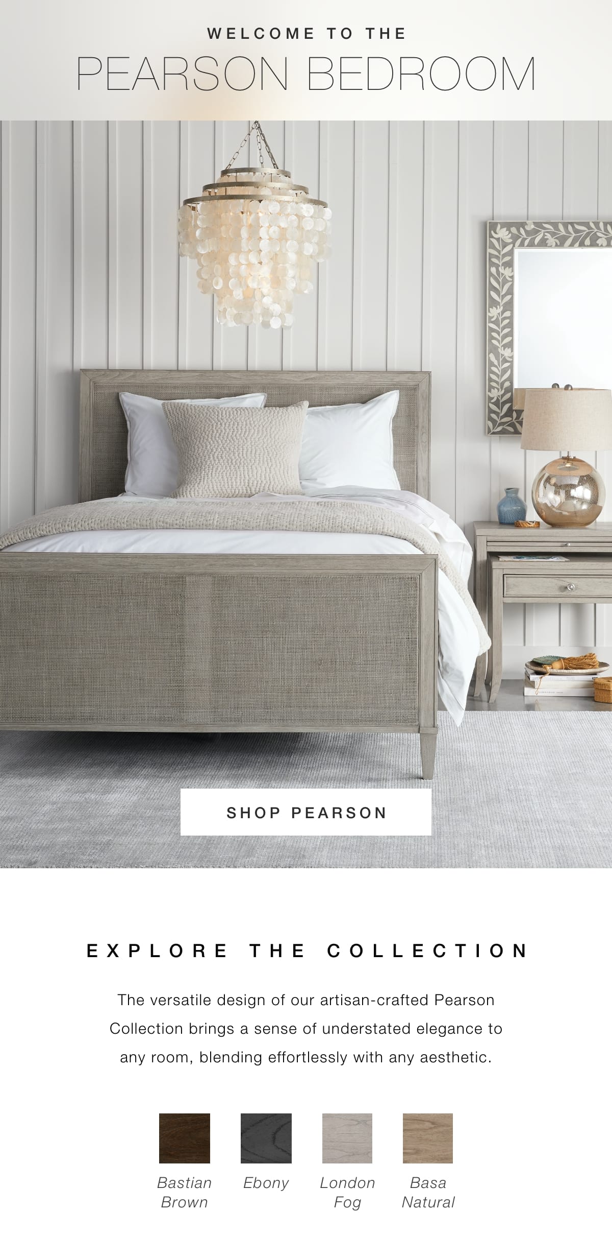 Arhaus The Pearson Bedroom Collection Milled