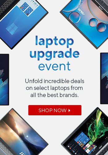 Laptop upgrade event | Unfold incredible deals on select laptops from all the best brands.