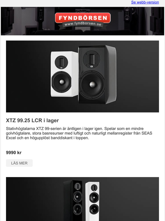 Pfyllt lager + specialerbjudande p Room Analyzer