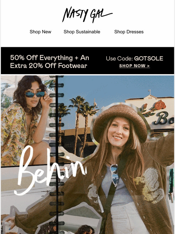 Nasty Gal Email Newsletters Shop Sales, Discounts, and Coupon Codes