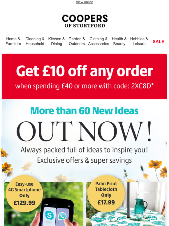 Coopers of Stortford New Catalogue Out NOW! with 10 off any order