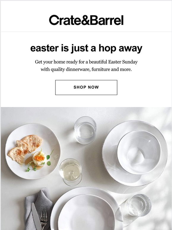 Crate and Barrel Email Newsletters Shop Sales, Discounts, and Coupon Codes