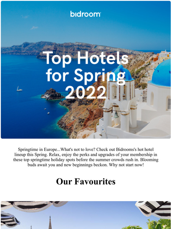  Aprils Top Hotels in Europe: Spring Travel is Here