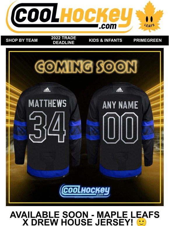 coolhockey: Maple Leafs X Drew House REVERSIBLE Jersey Available SOON!