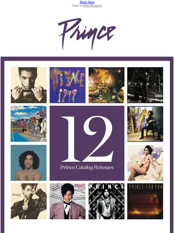 Prince ICYMI Now Available Prince Catalog CD & LP Reissues Milled