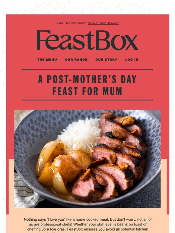 A post-Mother's Day feast for Mum