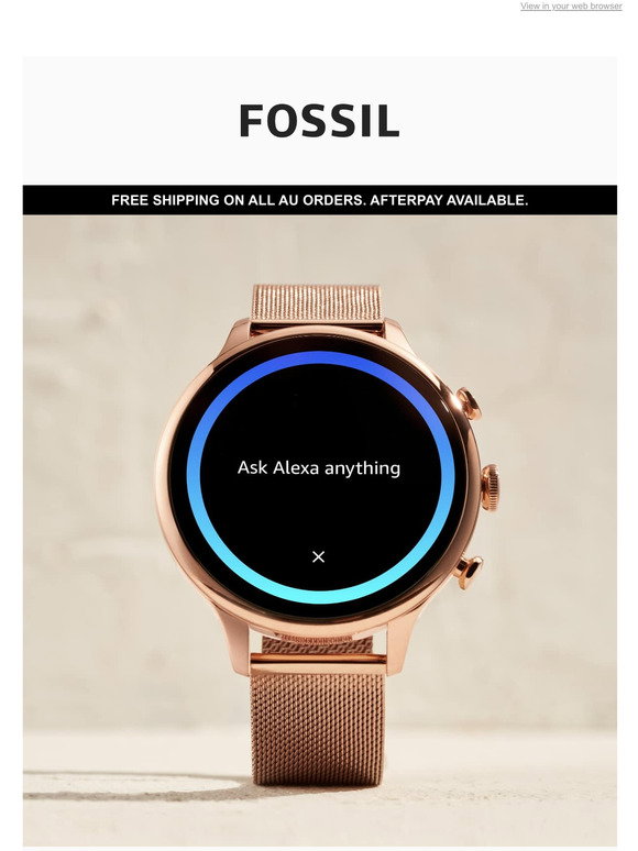 fossil.com.au: Final Hours For AfterPay 