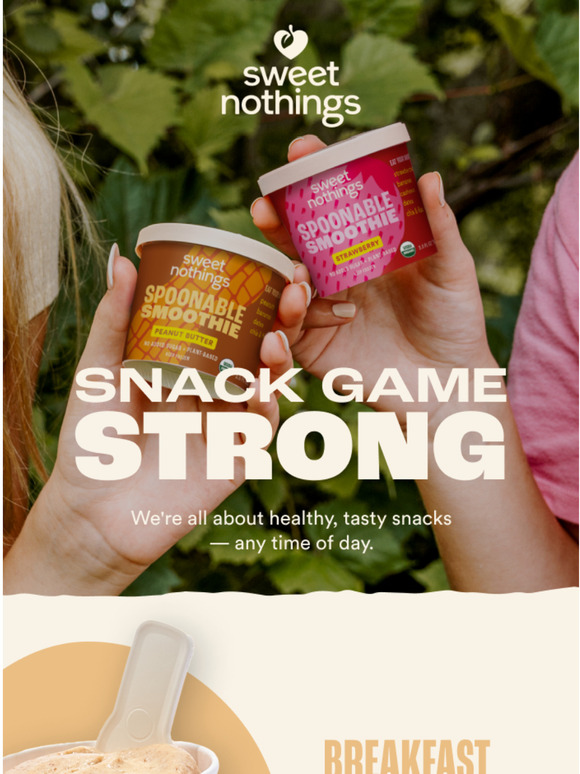 Sweet Nothings 5 ways to snack Milled