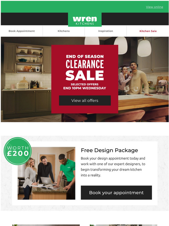 End of Season Clearance Sale Ends 10PM Wednesday
