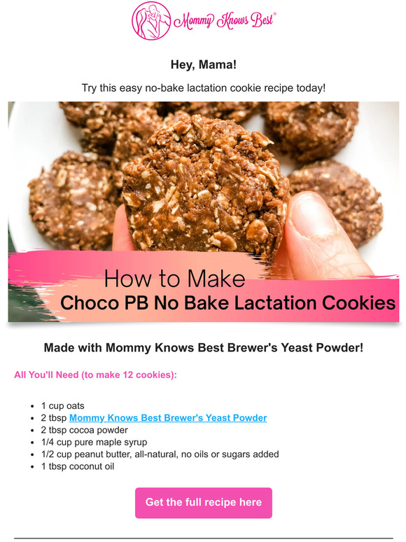 Check out this no-bake lactation recipe! 